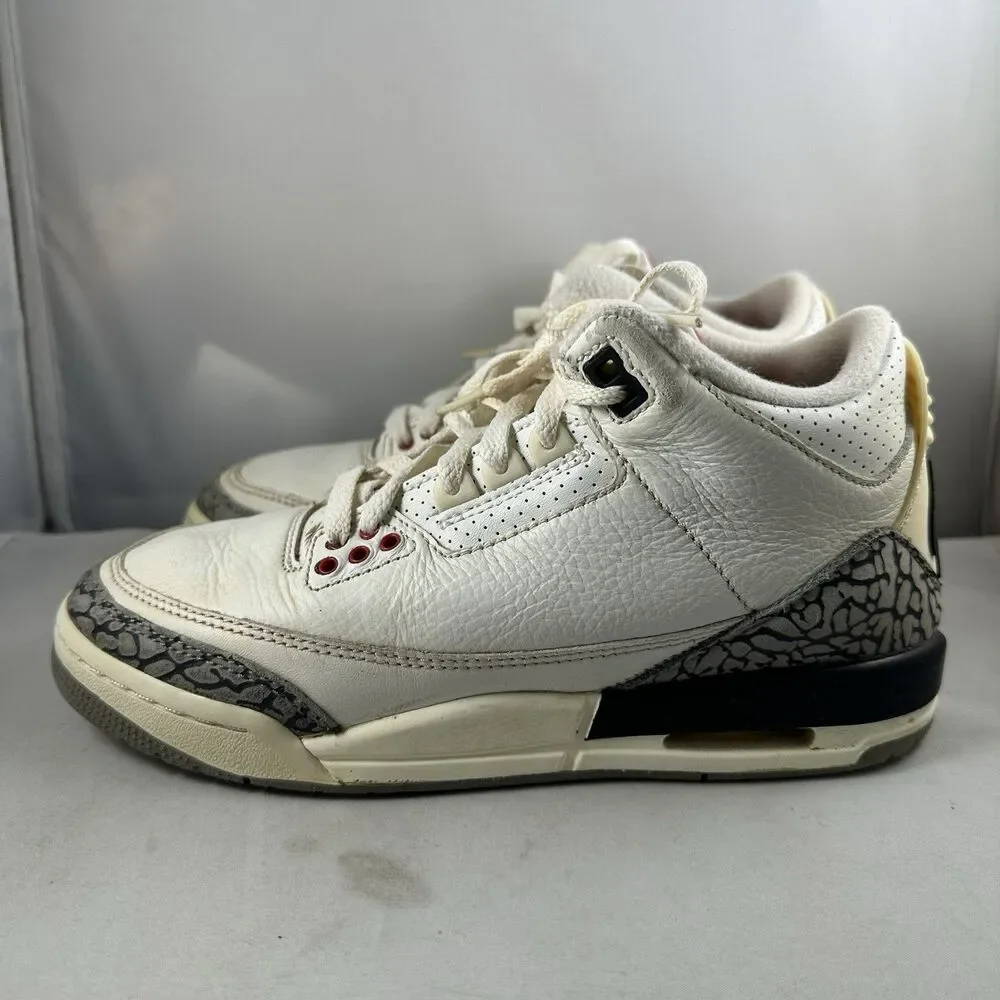 Nike Air Jordan 3 Retro Cement Boys Size 4.5Y Reimagined Sneakers DM0967-100